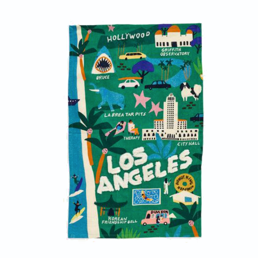 Los Angeles Dish Towel