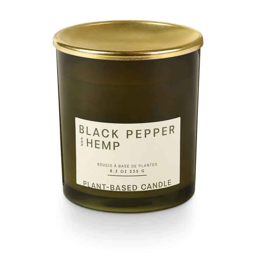 Black Pepper & Hemp Verde Lidded Jar Candle