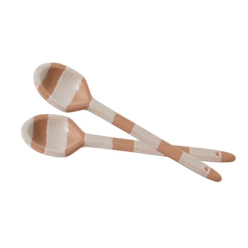 Botera Spoons S/2 Tan/White Stripe