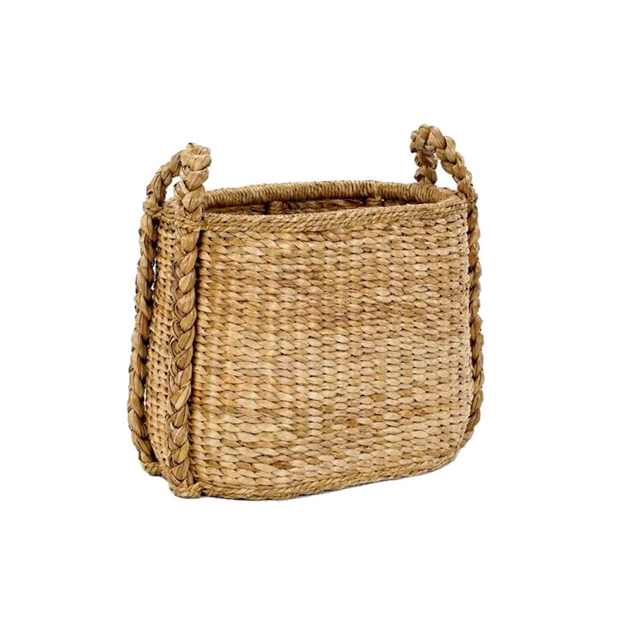 Oval Sweater Weave Fireside Basket Natural