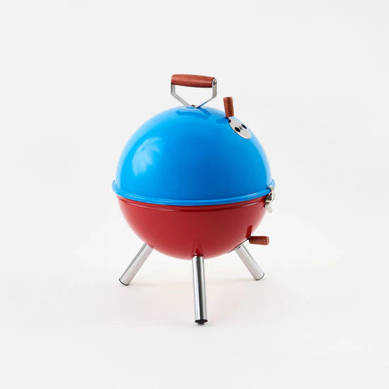 Mini Barbeque Red/Blue Metal 17"