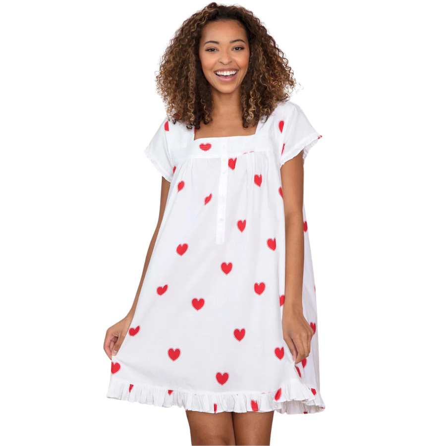 Queen of Hearts Pintuck Nightgown