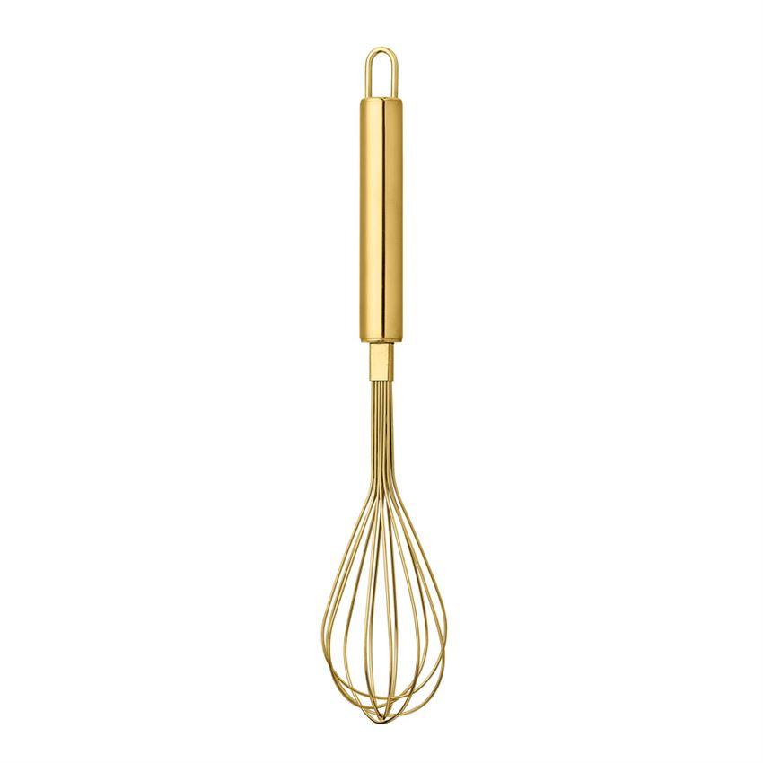 Gold Finish Standing Stainless Steel Whisk