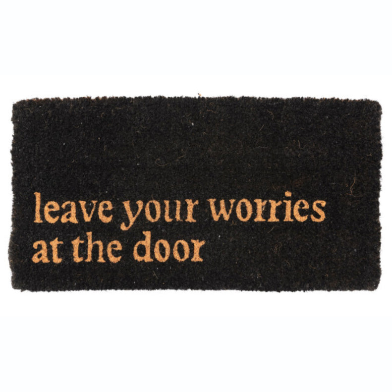 Leave Your Worries At the Door Doormat