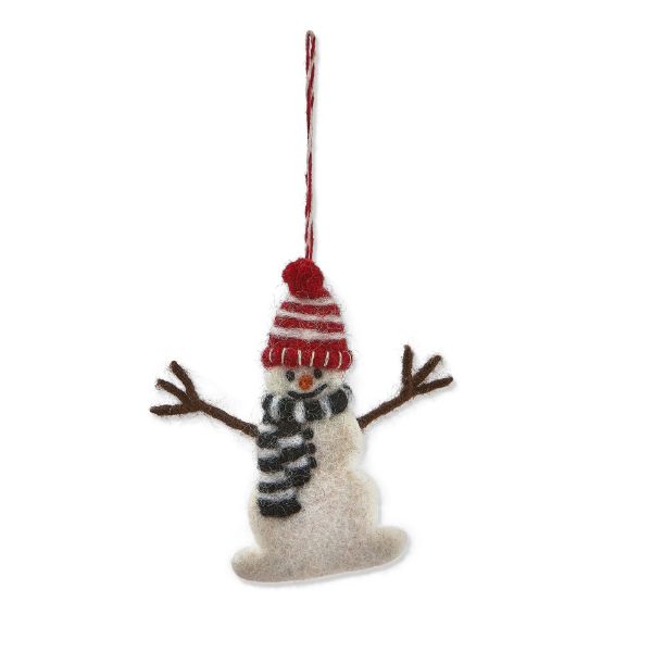 Snowman w/Hat & Scarf Ornament