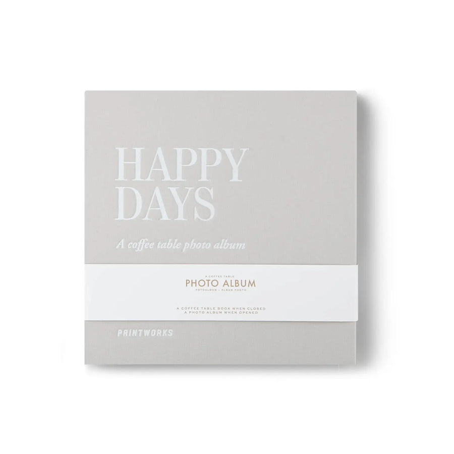 Happy Days Photo Album White Small