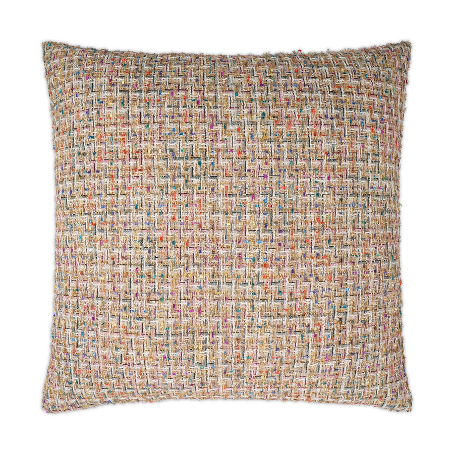 Rue Cambon Colorful Tweed Square Pillow