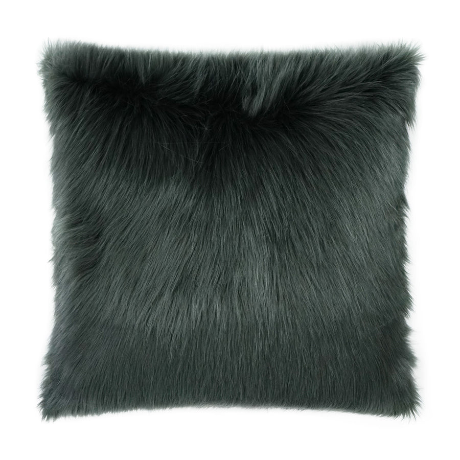 Arctic Fox Charcoal Feather Down Pillow