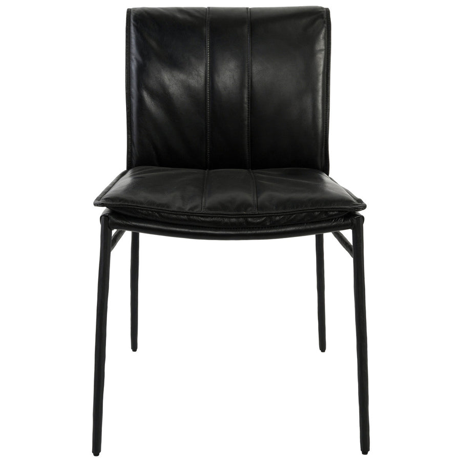 Mayer Dining Chair Black Leather