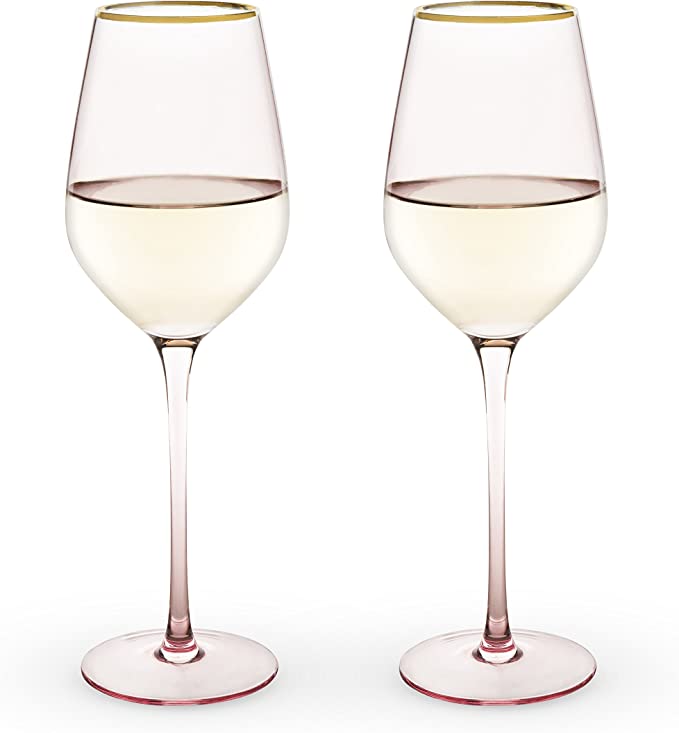 Rose Crystal Wine Glass