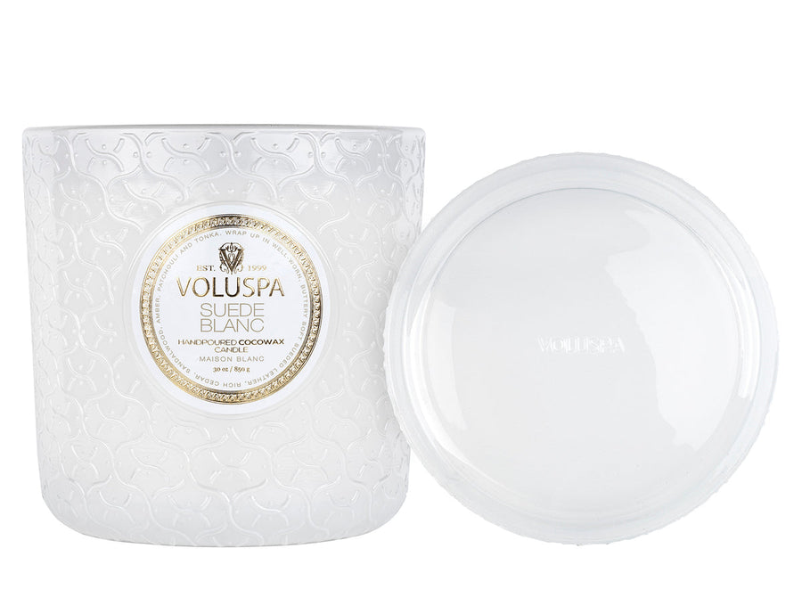 Suede Blanc Luxe Candle