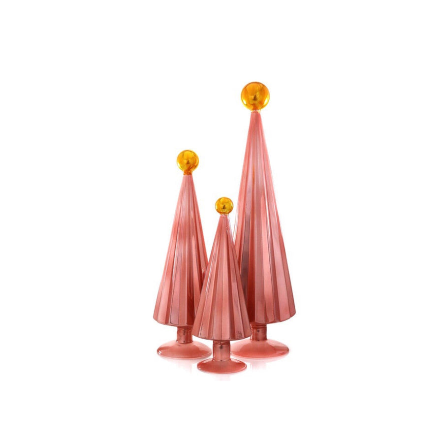 Pleated Trees Rose Gold