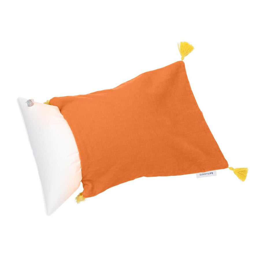 Malibu Orange Beach Pillow