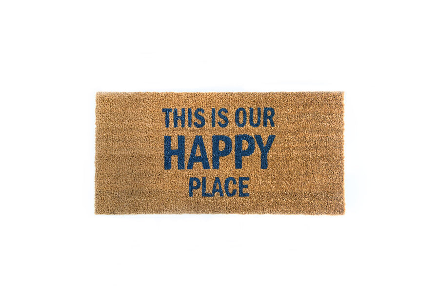 This Is Our Happy Place Coir Door Mat