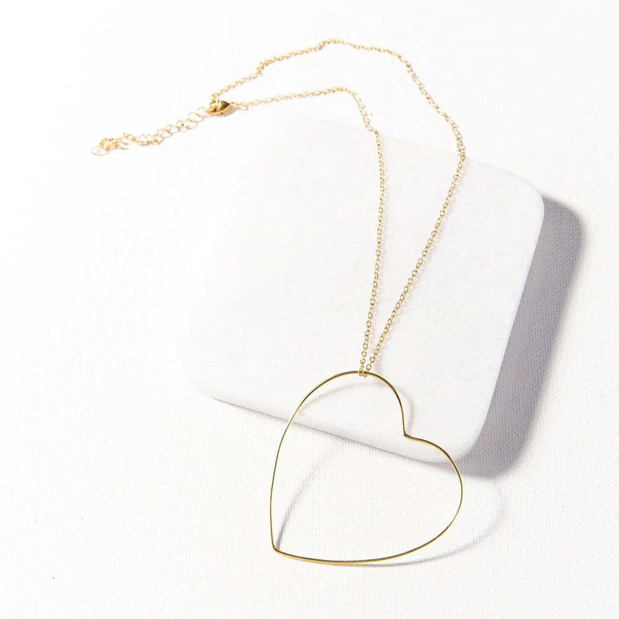 Heart Wire Necklace