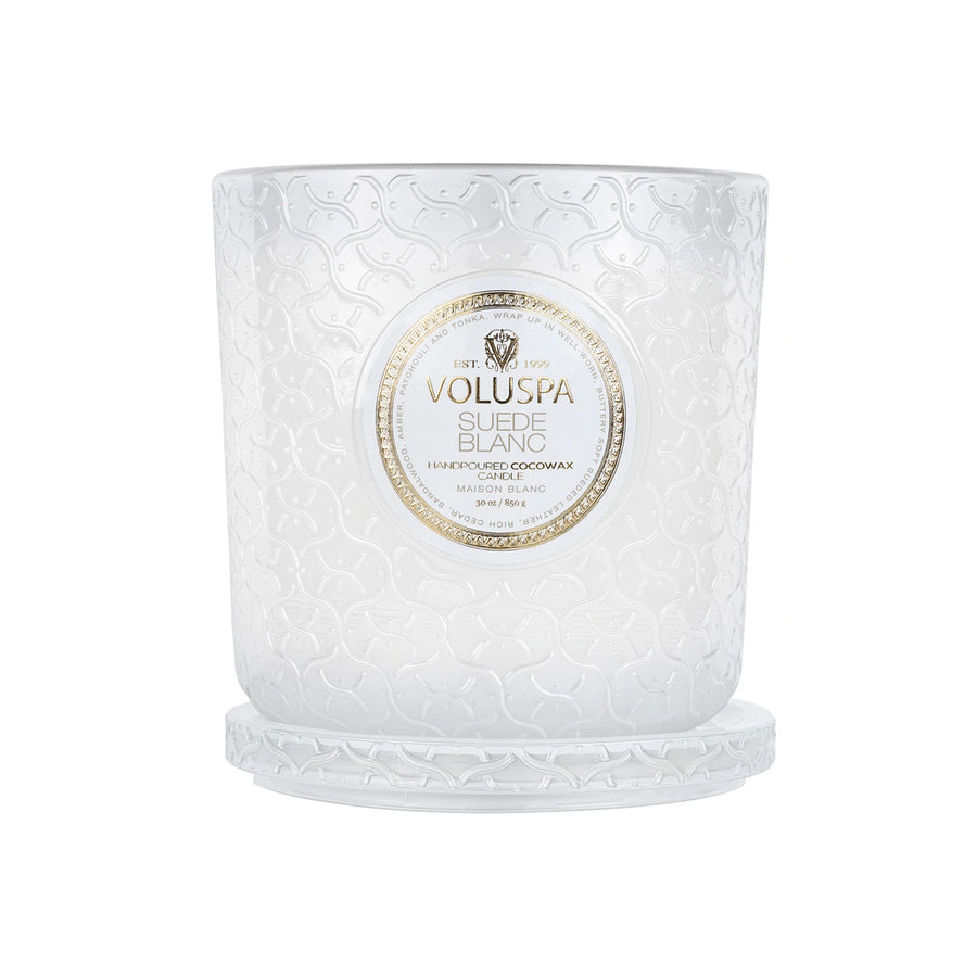 Suede Blanc Luxe Candle
