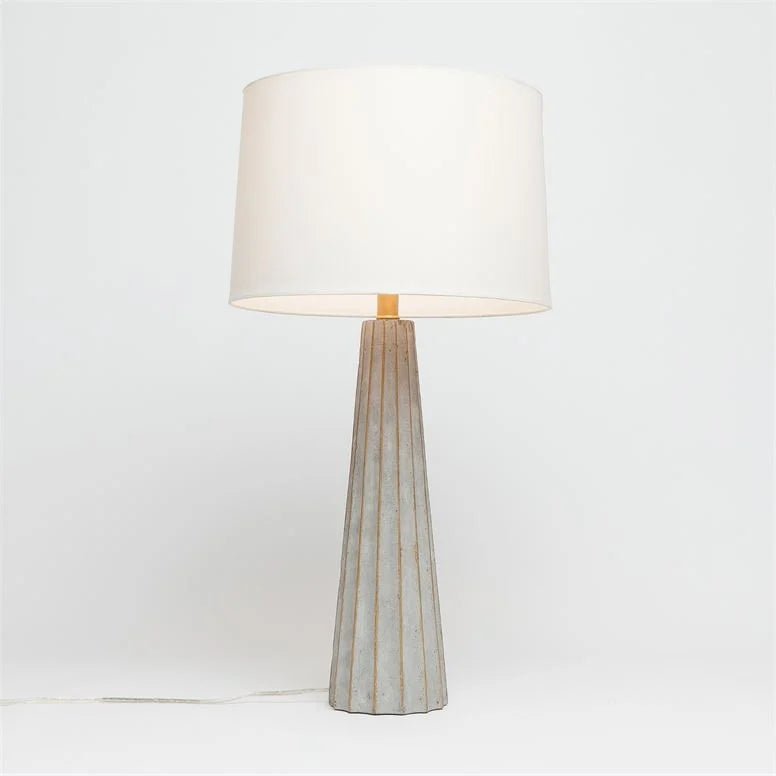 Nova Concrete Lamp Gray/Gold