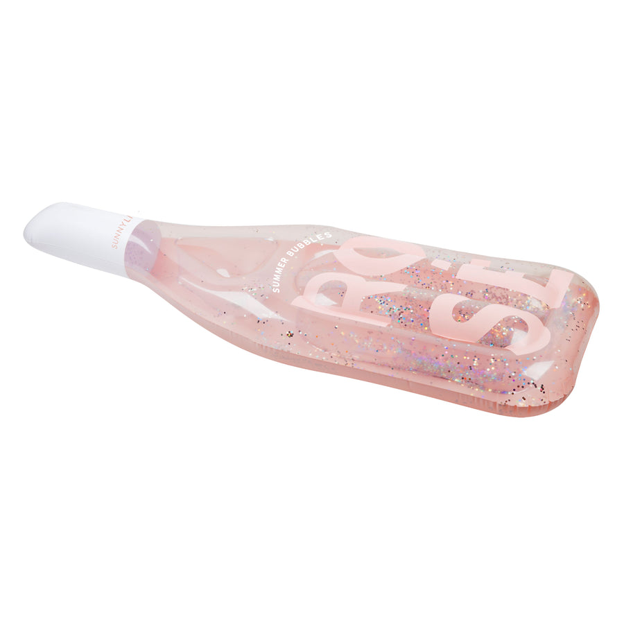 Lie on Rosé Bottle Inflatable Float